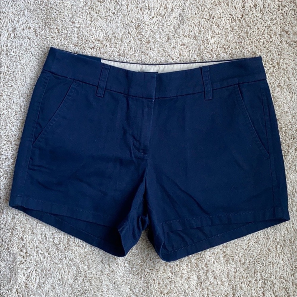 Navy JCrew Factory 3.5” Chino Shorts